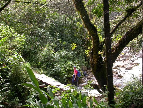 A bridge on the way to the Mandor waterfall