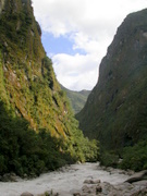 Aguas Calientes, view of the Urubamba valley