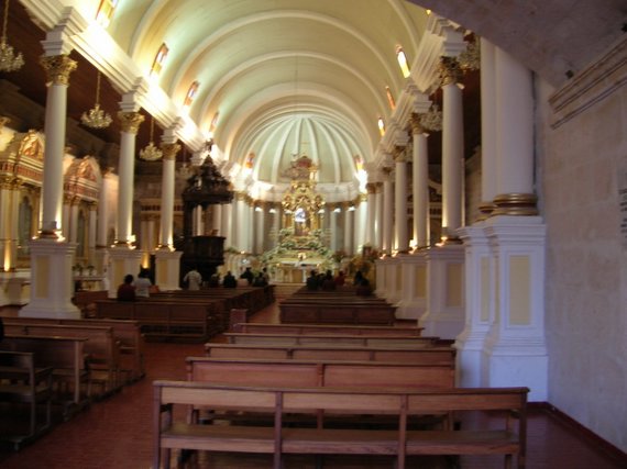 Arequipa, Jesuit church La Compañia, interior