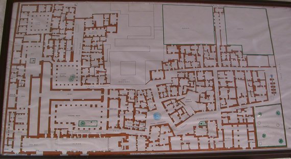 Arequipa, monastery Santa Catalina, map