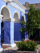 Arequipa, monastery Santa Catalina, buildings of the blue district