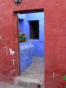 Arequipa, monastery Santa Catalina, buildings of the red district