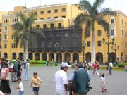 Colonial house with typical balconies