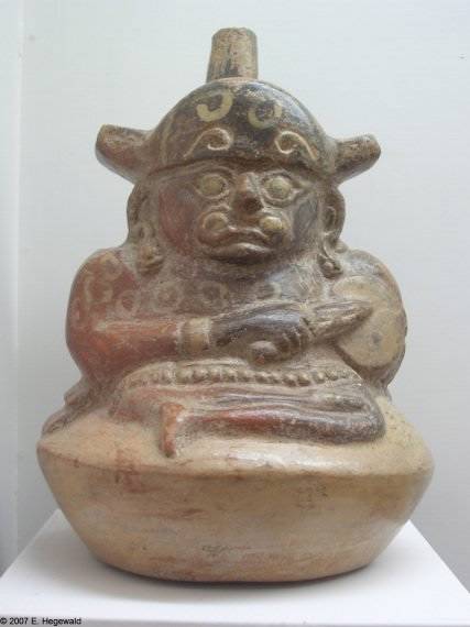 Pottery in Museum Museo Rafael Larco Herrera