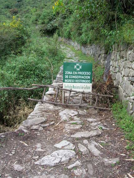 Machu Picchu, the Inka trail closed!