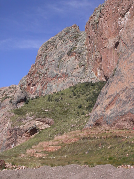 ruins of Puca Pucara (“red fortress”), oldest culture in Peru