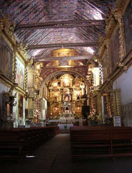 Church of Andahuaylillas, interior.