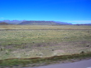 puna between Sicuani and pass La Raya, visible the rail track Puno-Cuzco.