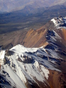 Flight from Arequipa to Juliaca, snow coverd mountains