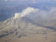 Flight from Arequipa to Juliaca, active volcano Ubinas