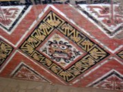 Trujillo, Huaca de Luna, painted walls